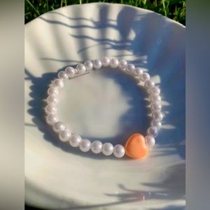 5/$20 (ENTIRE SHOP CLEARANCE) Pearl handmade beaded bracelet - S collection 🧡